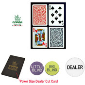 CopagT Poker Size PLASTIC Playing Cards &amp; Dealer K