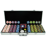 500 PaulsonR Tophat &amp; Cane Clay Poker Chips w/Alum