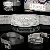 Silver Mesh Poker Champion Bracelet