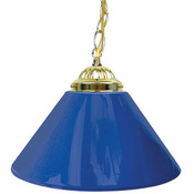 Plain Blue 14" Single Shade Bar Lamp