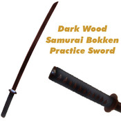 Dark Wooden Practice Samurai Bokken Sword