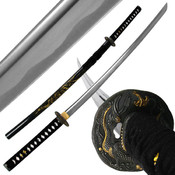 Katana w/ Gold Dragon Tsuba and Scabbard - 40 inch