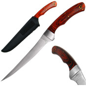 Deluxe Pakka Wood Stainless Fillet Knife