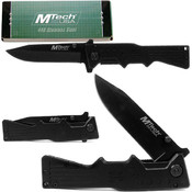Rifle Pocket Knife Folder, Black Blade and Handle