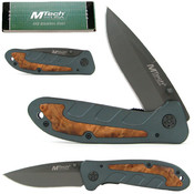 Handcrafted Wood Inlayed Stainless Steel Knife