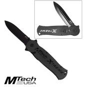 Black Xtreme Double Blade Tactical Folder