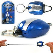 LED Retractable Keylight with Belt Clip - As Seen