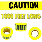 1000' Caution Safety Tape - 1 THOUSAND FEET!!!