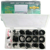 Snap Ring Shop Assortment - 300 Rings in 18 Differ