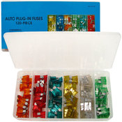 Mini Auto Fuse Assortment - 120 Blade Type - 5 to