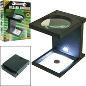 Tools Foldable Magnifier w/3 LED Lights
