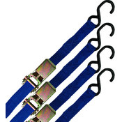 1 inch x 15 feet Ratchet Straps - Set of 4