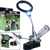 Tools Helping Hand Magnifier w/2 LEDs