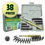 38 Piece Deluxe Number and Letter Metal Stamping S