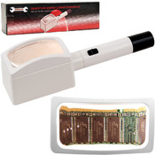 4 x 2 Inch Illuminated Rectangular 3X Magnifier