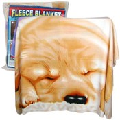 Sleeping Puppy Fleece Throw Blanket