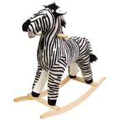 Happy Trails Zebra Plush Rocking Animal