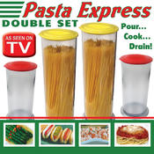 Pasta Express Double Set - Pour, Cook, Drain