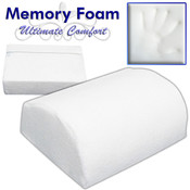 Contoured Memory Foam Lumbar Support Cushion
