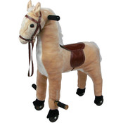 Plush Walking Horse with Wheels and Foot Rest