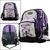 Everest Deluxe Multi-Compartment Backpack - Purple