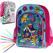 Color Your Own School Bag w/8 Markers