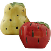 Solar Garden LED Light - Ceramic Apple and Pear