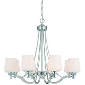 Savoy House Westbury 8 Light Chandelier - Chrome