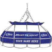 Customized Bud Light 28 inch Stained Glass Pool Ta