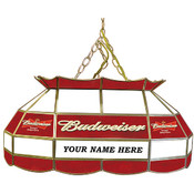 Customized Budweiser 28 inch Stained Glass Pool Ta