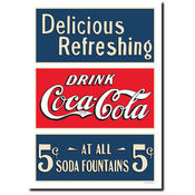 Soda Fountian Stretched Canvas Art 24 x 32"es