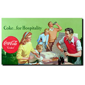 Coke for Hospitality Stretched Canvas Art