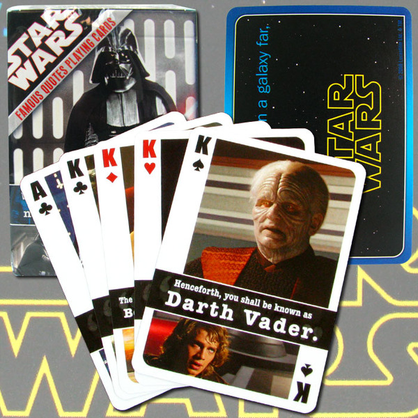 star wars quotes. Wholesale Star Wars Famous Quotes Playing Cards - One Deck