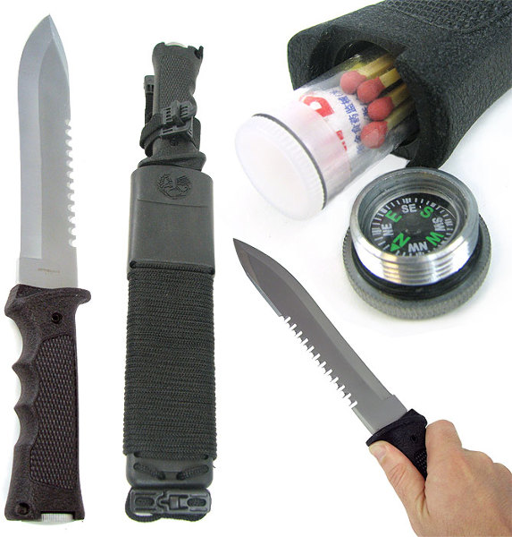 14 Inch Heavy Duty Survival Knife w/ Plastic Molde
