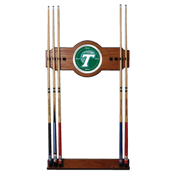 Tulane University Wood & Mirror Wall Cue Rack