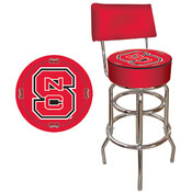 North Carolina State Padded Bar Stool with Back
