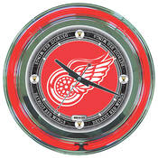 NHL Vintage Detroit Redwings Neon Clock - 14 inch