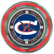 NHL Vintage Montreal Canadiens Neon Clock - 14 inc