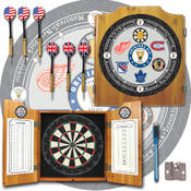 NHL Vintage Original Six Teams Dart Cabinet with A