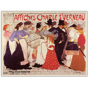 Affiches Charles Verneau by Steinlen-Framed 35x47