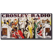 Crosley Radio-Framed 24x47 Canvas Art