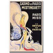Casino de Paris Mistinguett by Louis Gaudin-Framed
