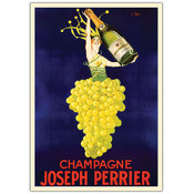 Champagne Joseph Perrier-Framed 18x24 Canvas Art