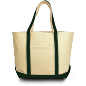 Windward Large Cotton Canvas Classic Boat Tote