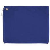 15x18 100% Cotton Velour Royal Hand Towel with Corner Grommet and Hook