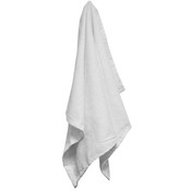 16x25 100% Cotton White Velour Hemmed Hand Towel Towel