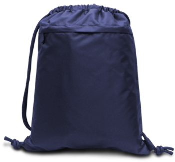 Wholesale Performance Drawstring Backpack- Navy(48x.76)