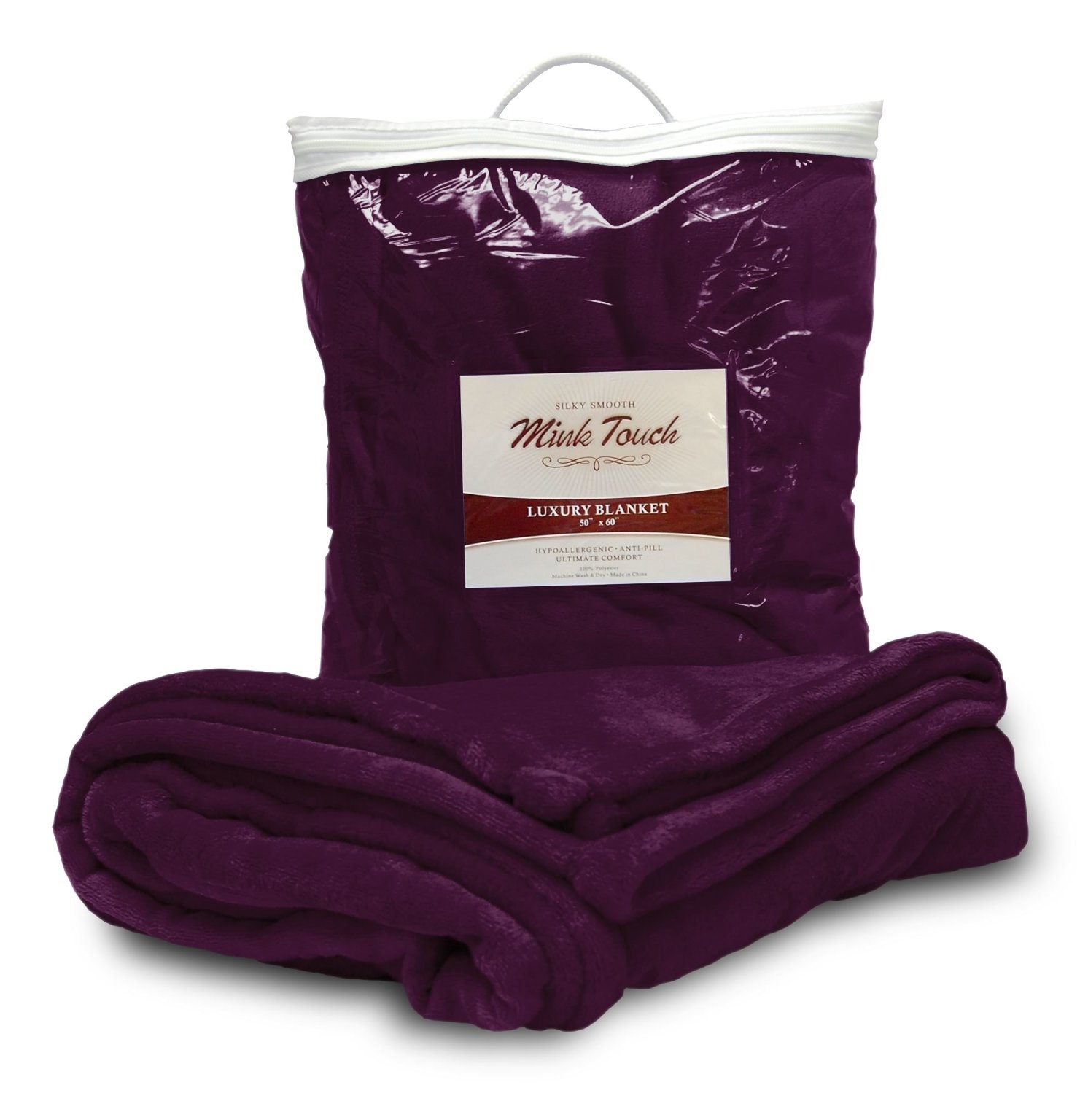 Wholesale Mink Touch Throw Plum - 50
