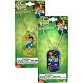 Diego Metal Dog Tag Necklace 18"