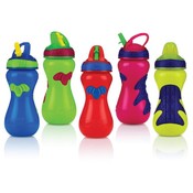 Nuby Gator Grip Sports Bottle With Flip-It Top